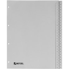 intercalaires en plastique, chiffres, A4, 1-6, PP,