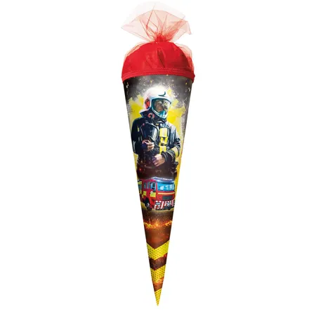 Roth Schultüte Feuerwehrmann, 35 cm, rund