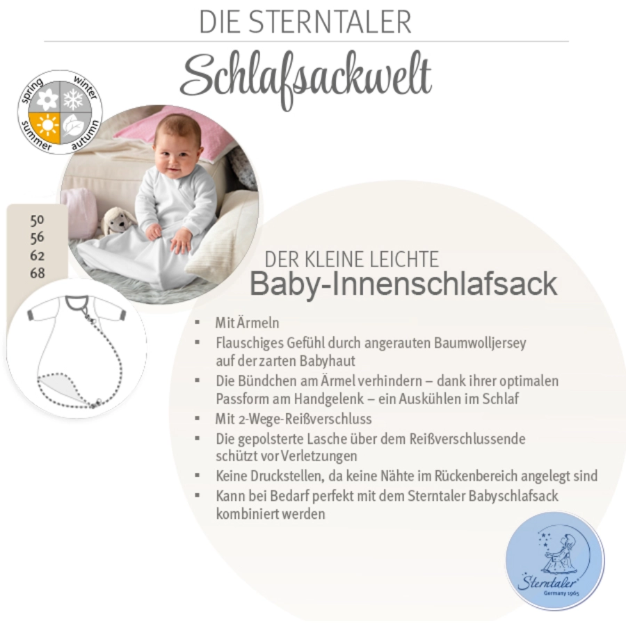 Sterntaler Innenschlafsack weiß