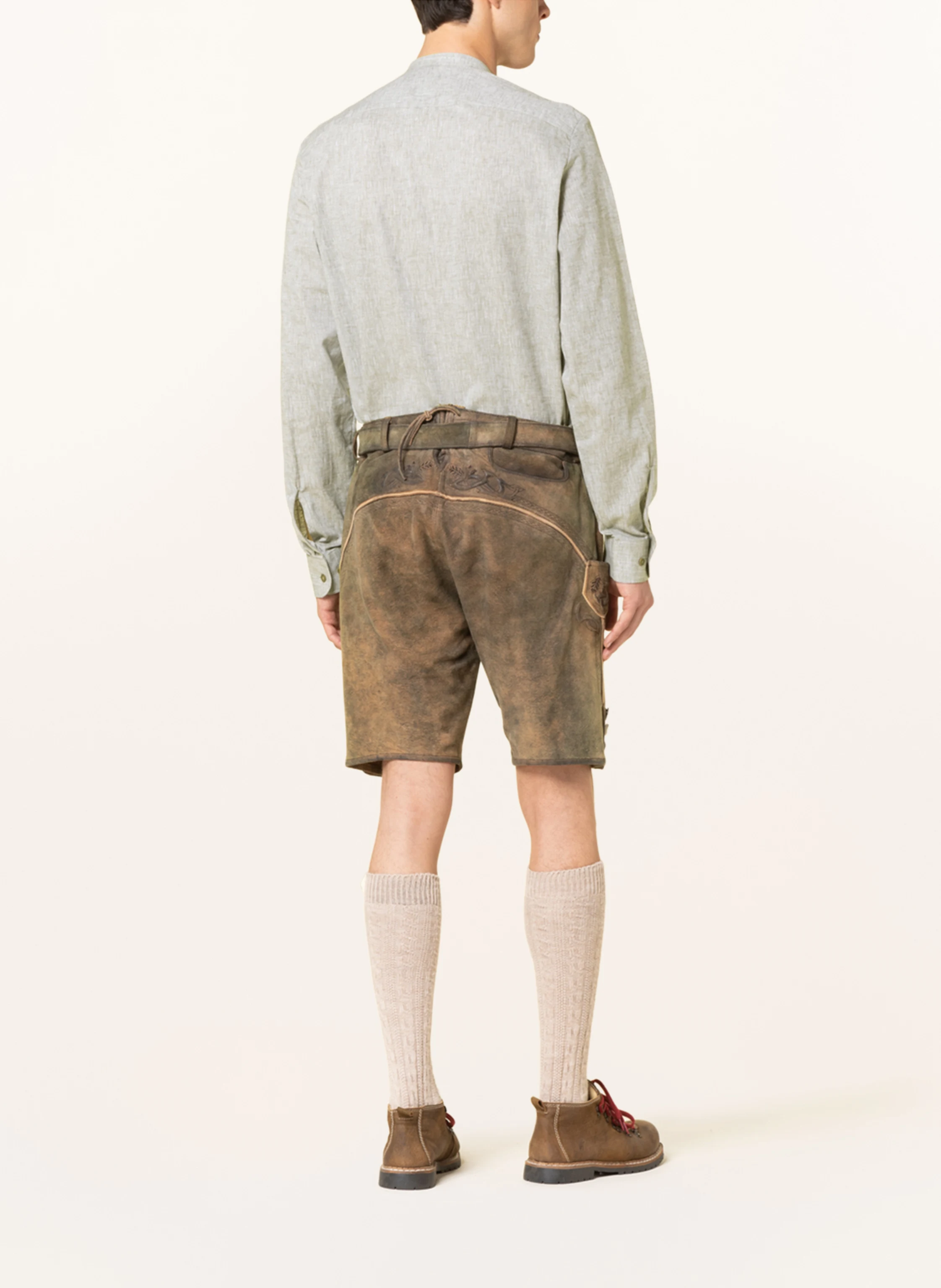 Hammerschmid Trachtenhemd PFOAD Slim Fit mit Leinen