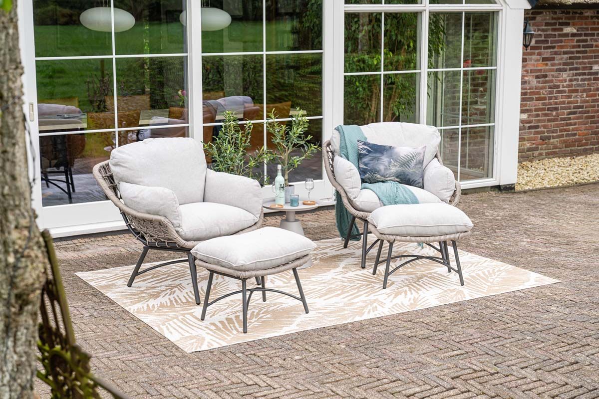 Garden Impressions Zavala 50xH48 cm bijzettafel  - taupe