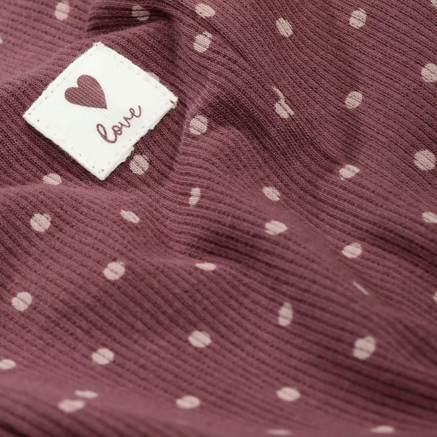 Staccato Leggings plum gemustert