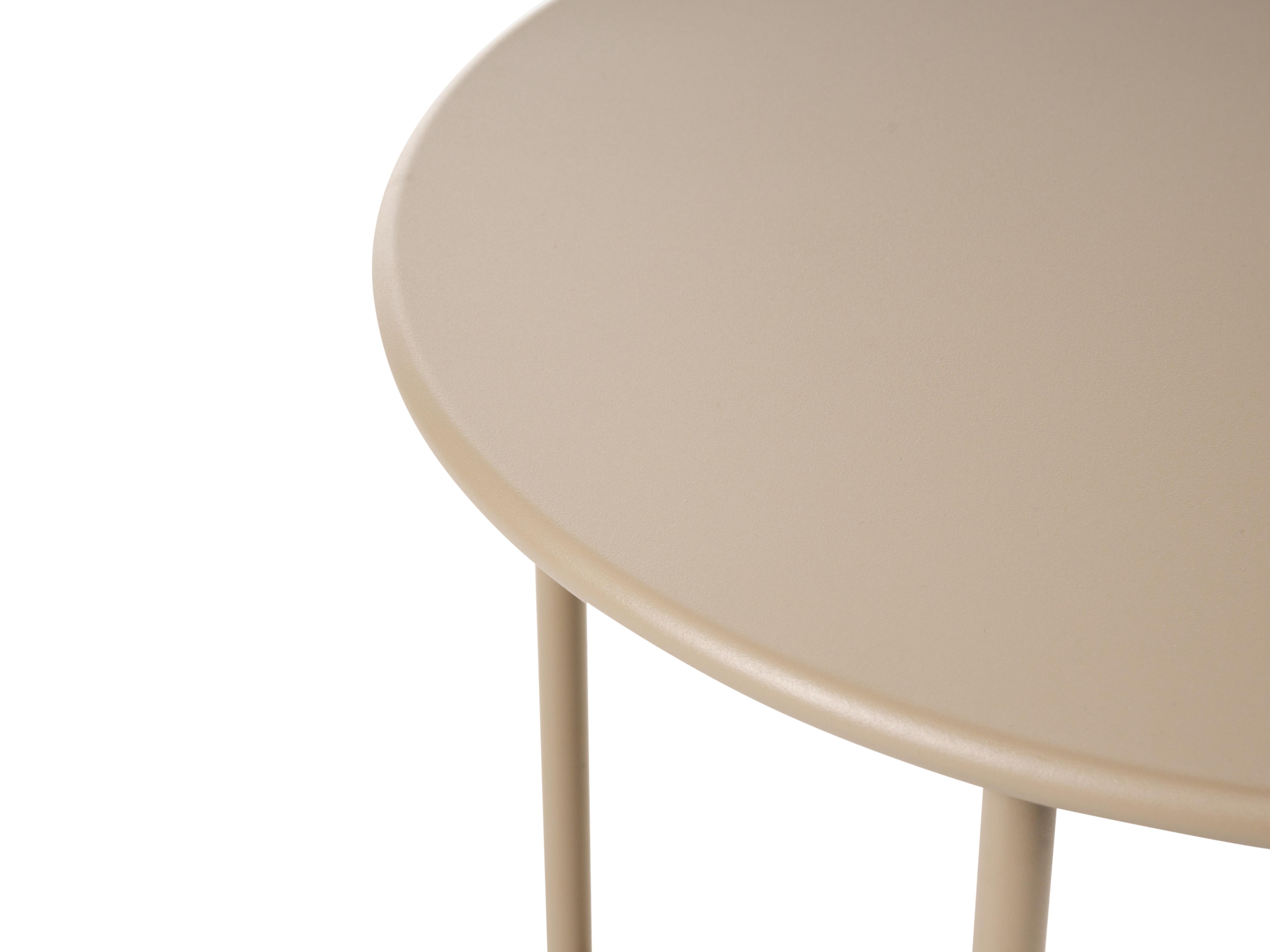 Bistrotafel OVARO 50 cm 50 cm Metaal Beige