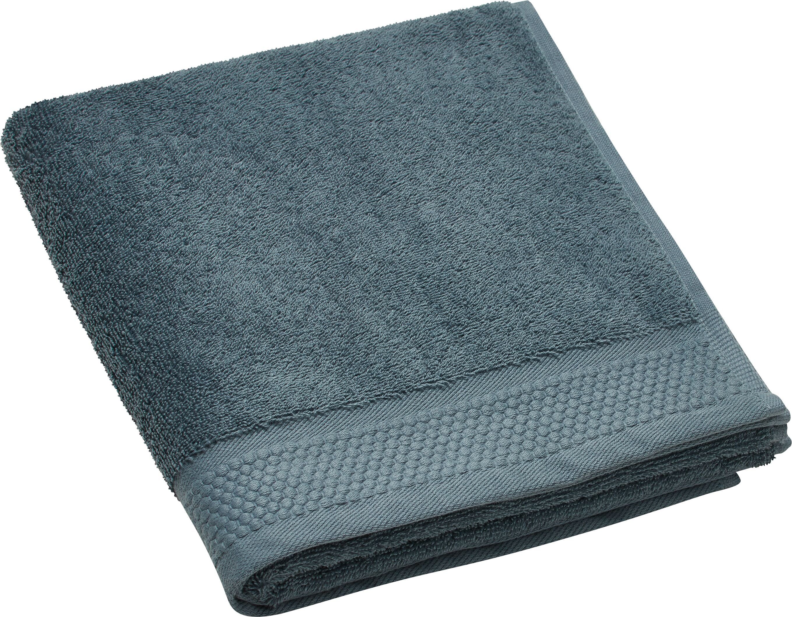 NEVA Waschhandschuh - Mittelblau / Handtuch - 50 x 100 cm