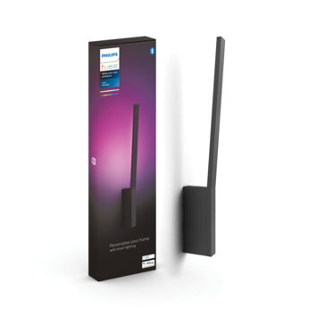 Philips Hue wandlamp Liane zwart - wit en gekleurd licht 12W
