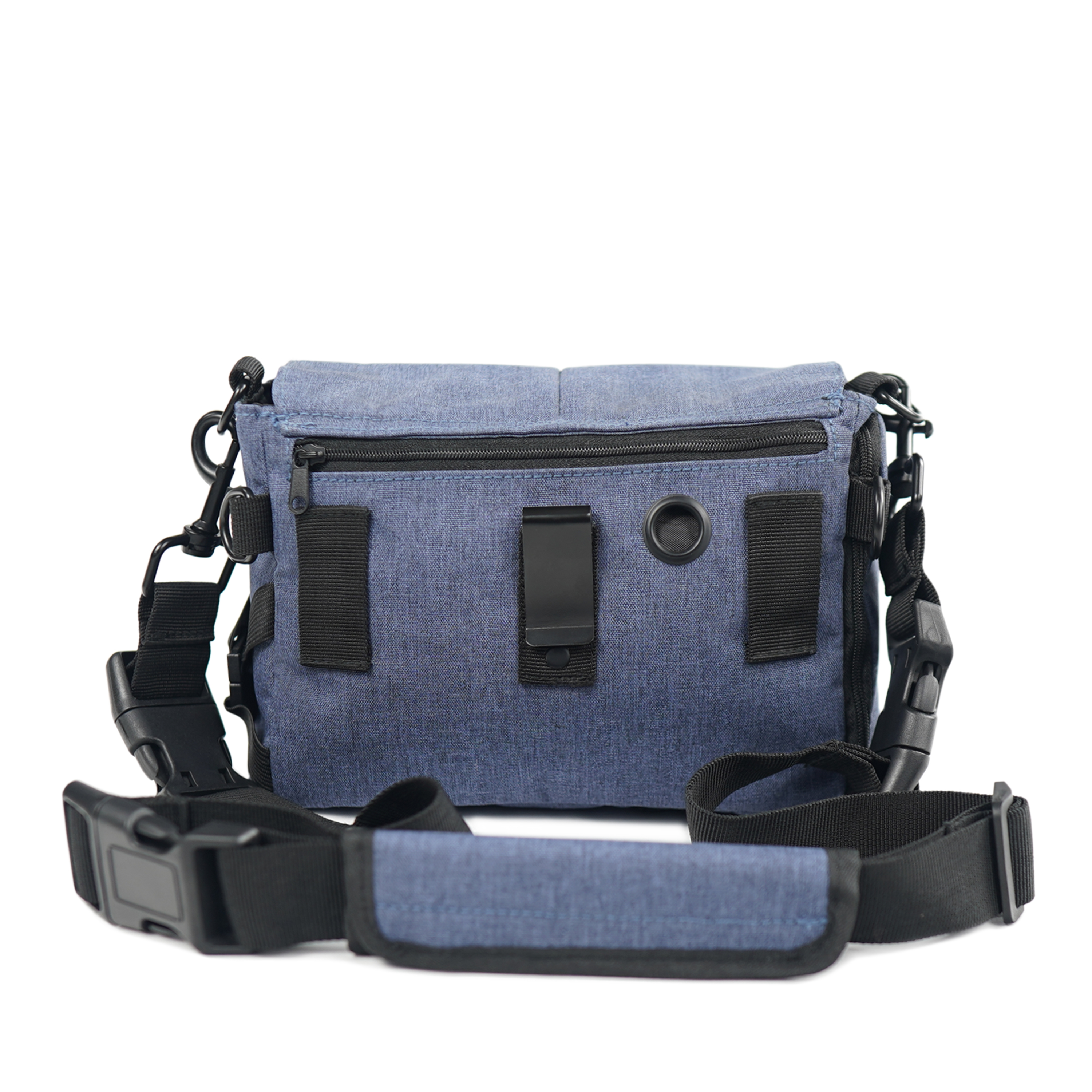 Bolsa multifuncional para passear com cães SixWalker com 9 bolsos para acessórios caninos + 2 bolsas para petiscos.
