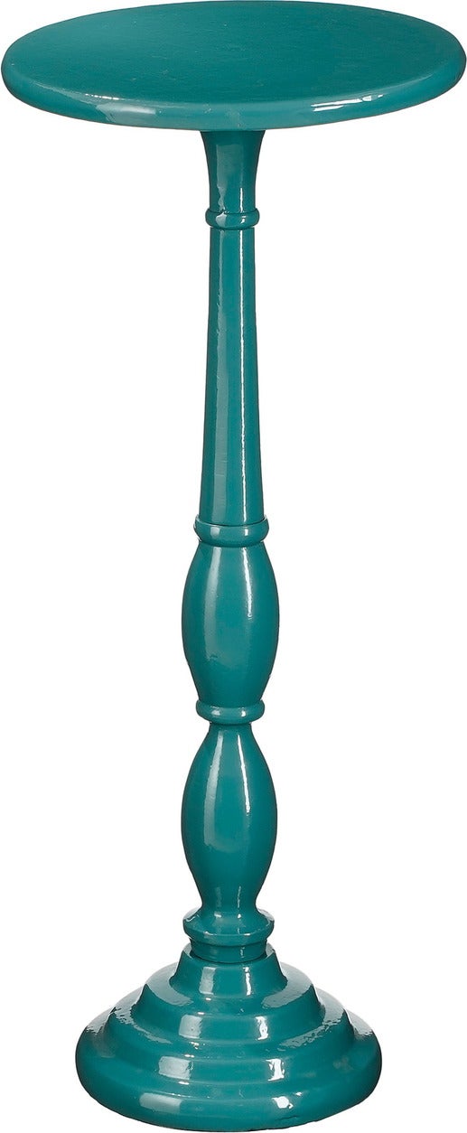 Mica Decorations bijzettafel Duco blauw D 25 H 61 cm