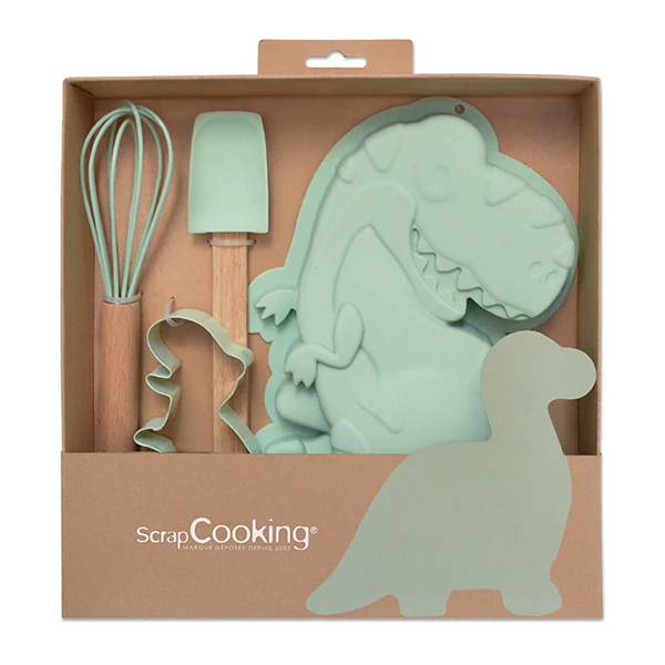 Coffret pour enfants pâtisserie Dinosaure Scrapcooking