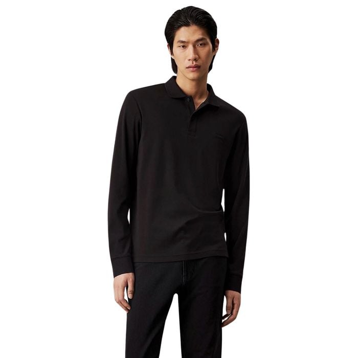 Calvin Klein Liquid Touch Slim Longsleeve Polo Heren