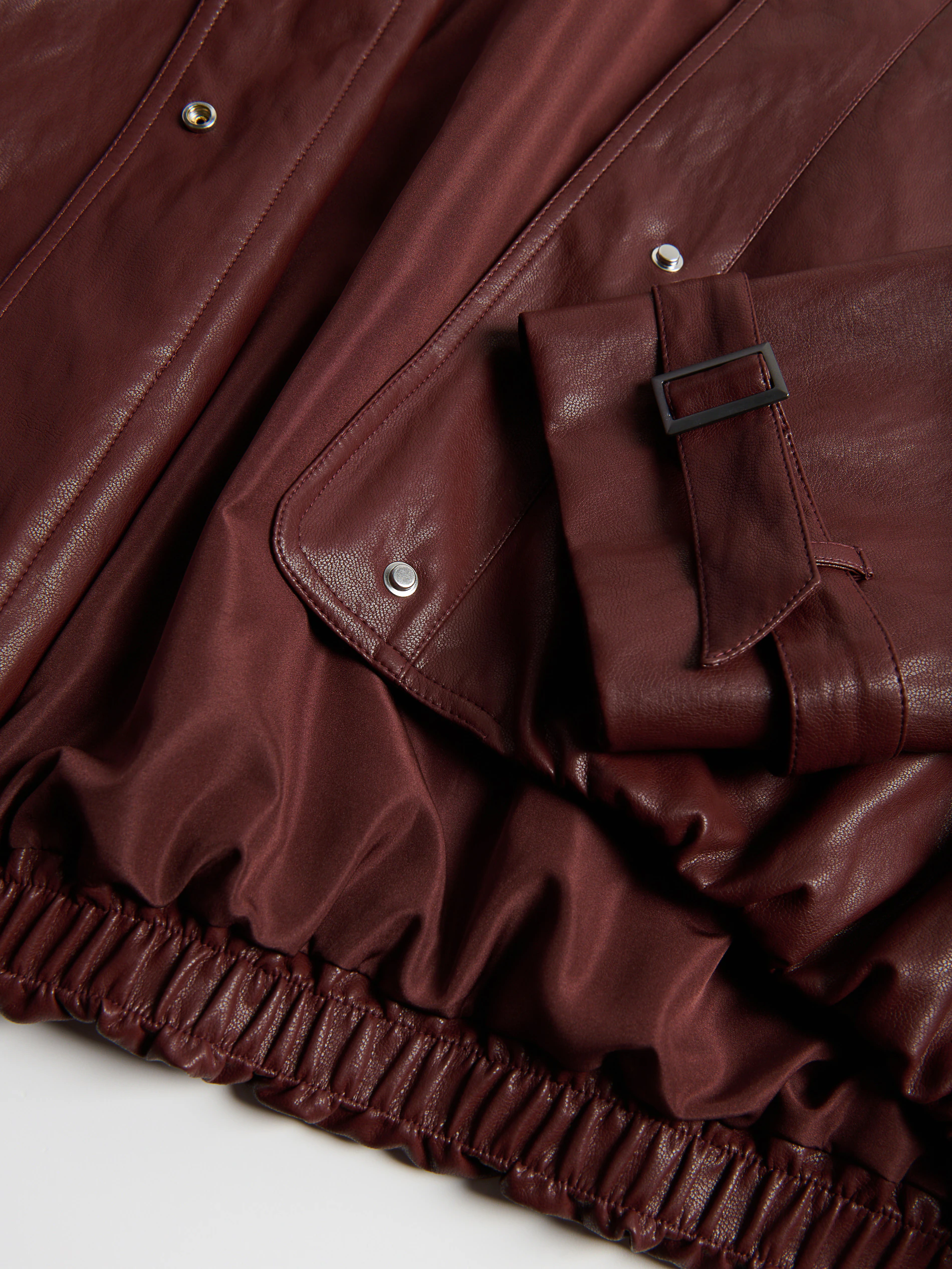 Jacke aus Lederimitat