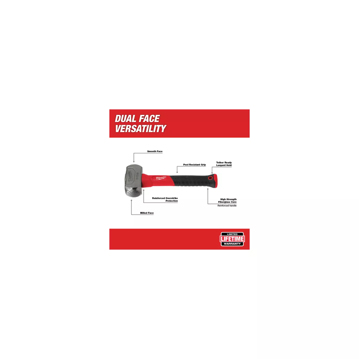 Milwaukee 4932478255 Terugslagvrije hamer - 1.36kg