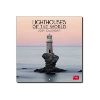 Legami Photo Collection - Calendrier 2024 - 18 x 18 cm - phares du monde
