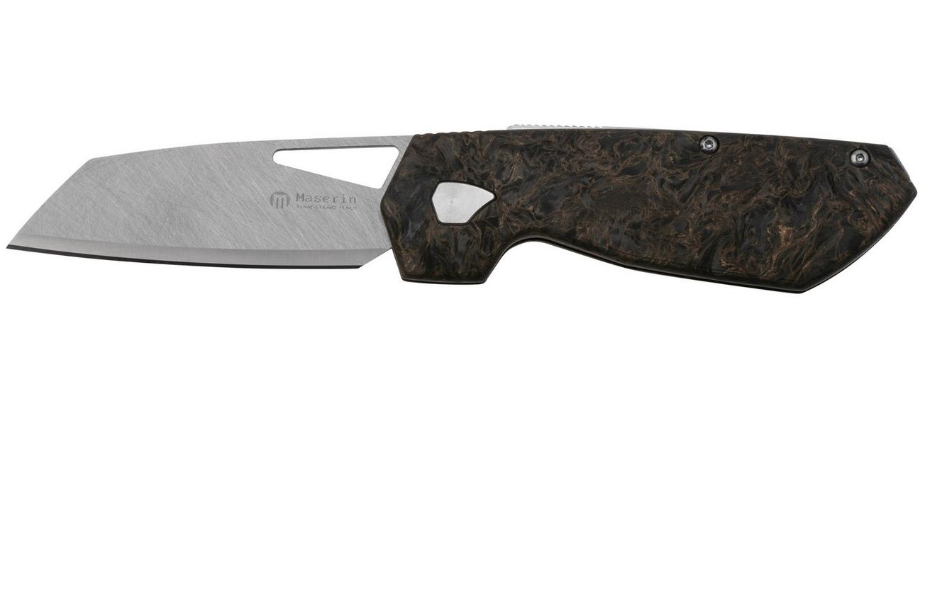 Maserin W1, 373-WTG, Tungsten, Gold Fatcarbon, zakmes, Atillio Morotti design