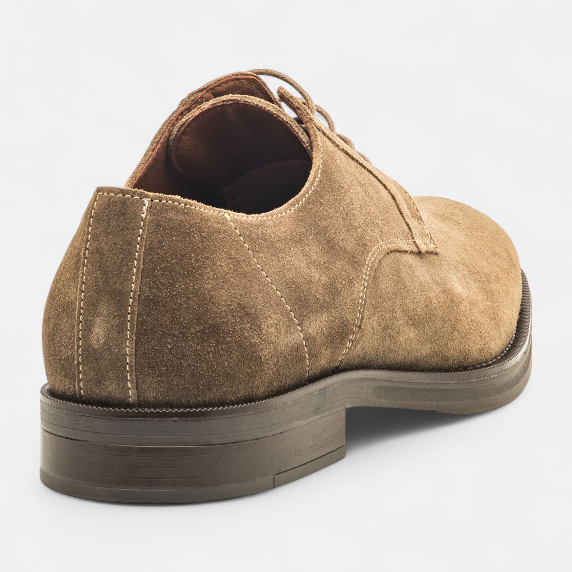 Derbies Homme en cuir taupe