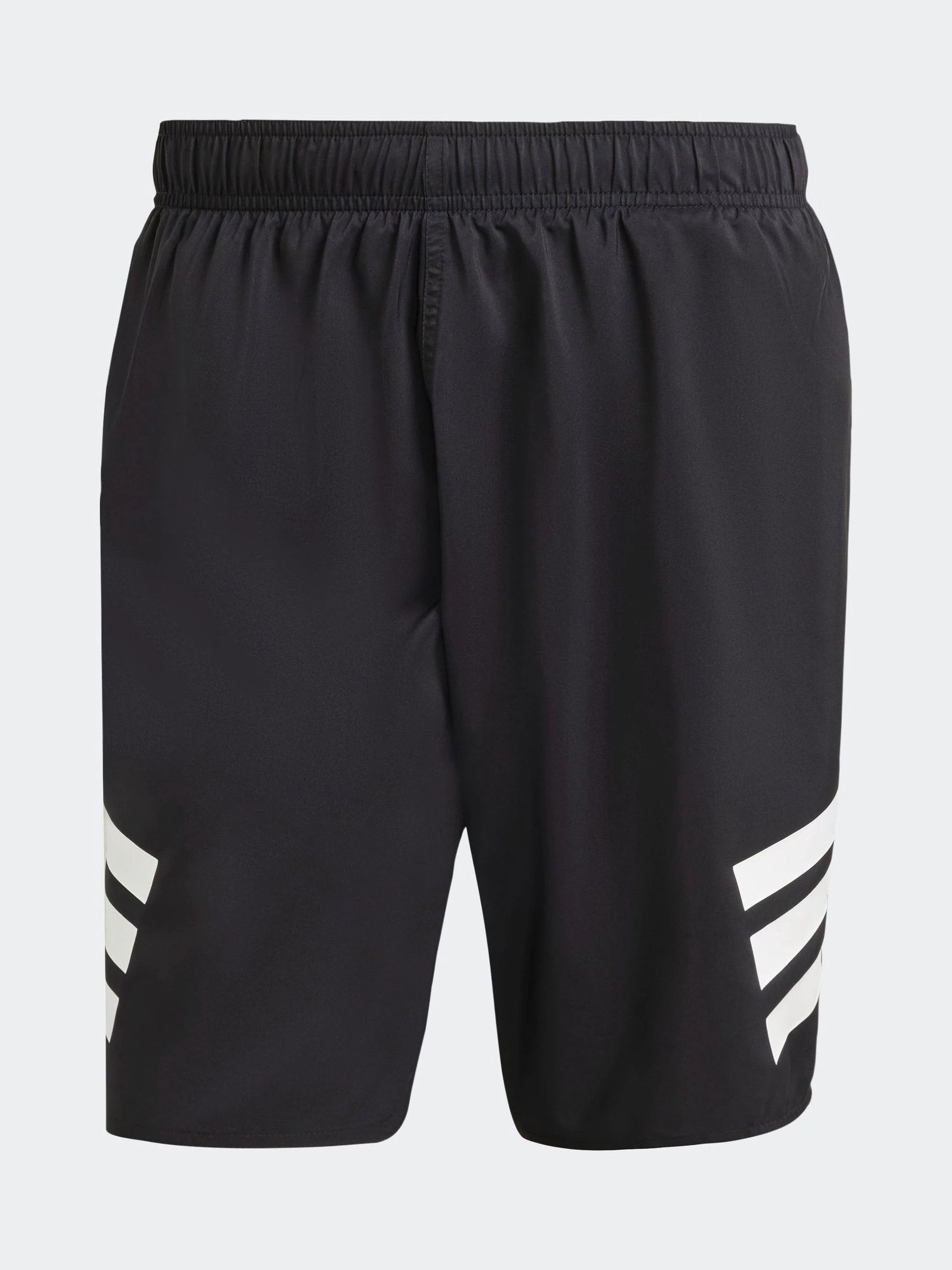 Zwart/wit - adidas 3-Stripes 8 Inch Swim Shorts