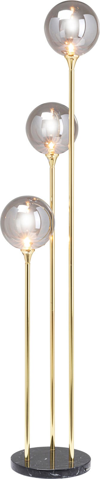 KARE DESIGN Retrofit Stehlampe AL CAPONE TRE 176 cm goldfarbig