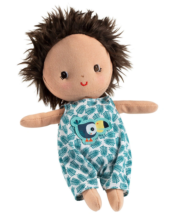 Stoff-Puppe BABY – ARI mit Tragekorb (22 cm) 5-teilig