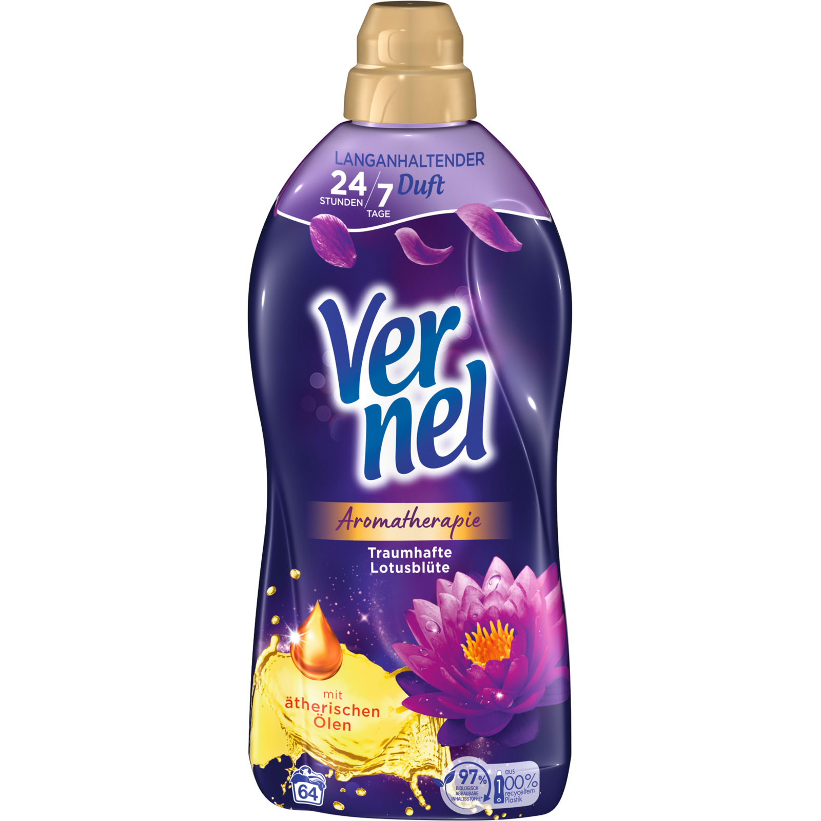 Vernel Weichspüler Traumhafte Lotusblüte 64 Waschgänge