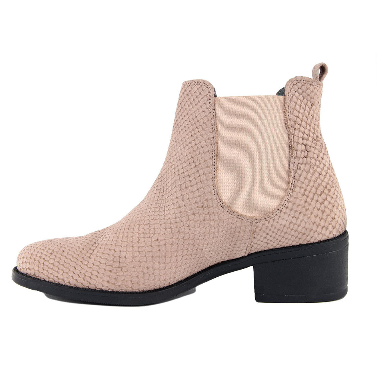 Lab78 Chelsea Boots en Cuir Manon beiges - Talon 4.5 cm