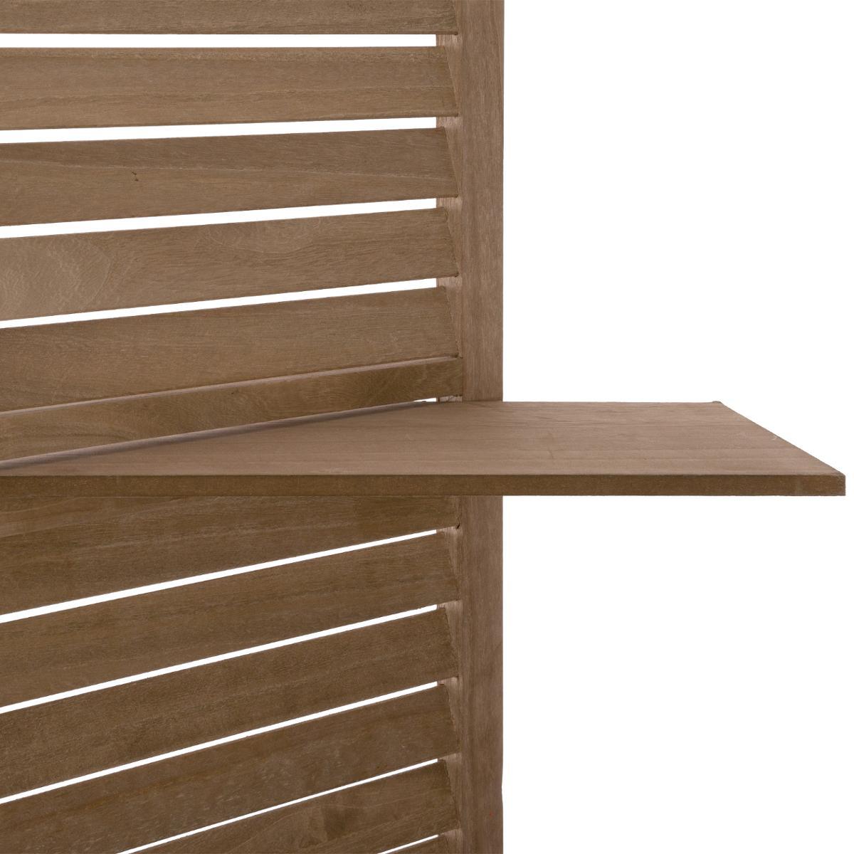 PARAVENT 3 ETAGERES BOIS