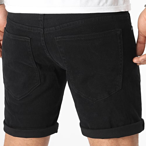 Short Jean Avec Destroy 0207 Noir
