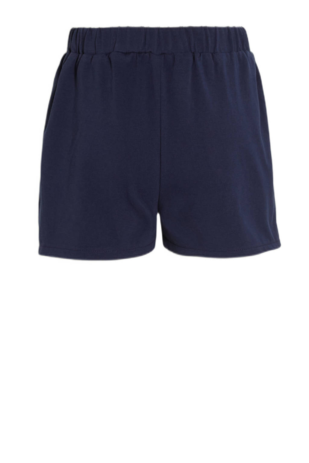 anytime broderie short donkerblauw