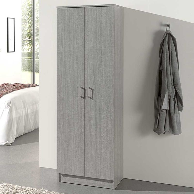 Ray - Opbergkast - Grijze Eik - 2 Deuren - 4 Legplanken