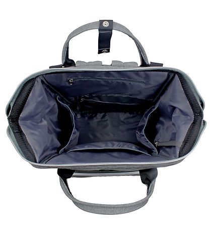 Dooky Wickeltasche Rucksack - Groß - Grey Melange