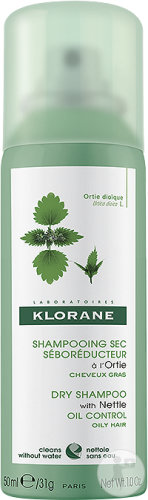 Klorane Ortie ShampoingSec Sébo-Réducteur Cheveux Gras 50ml