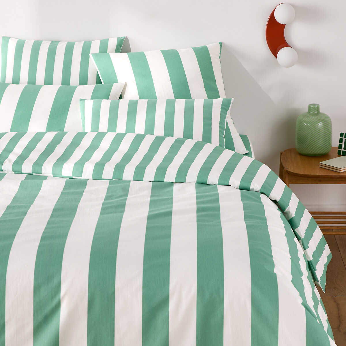 LA REDOUTE INTERIEURS<br>Capa de edredão em algodão, verde Hendaye