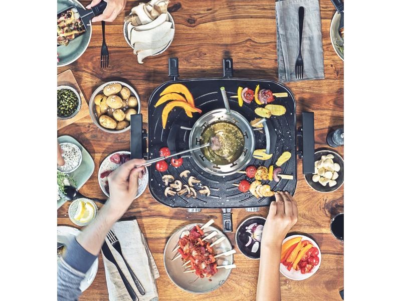 Gastroback Raclette Fondue Set Family and Friends 2 in 1 Raclette-Fondue