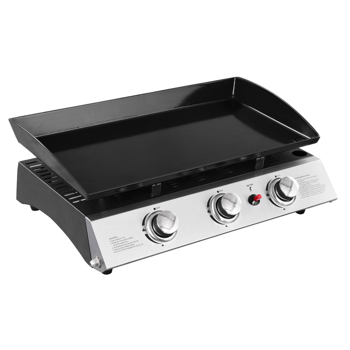 Plancha au gaz SÉVILLE - 3 brûleurs 7,5kW Happy Garden