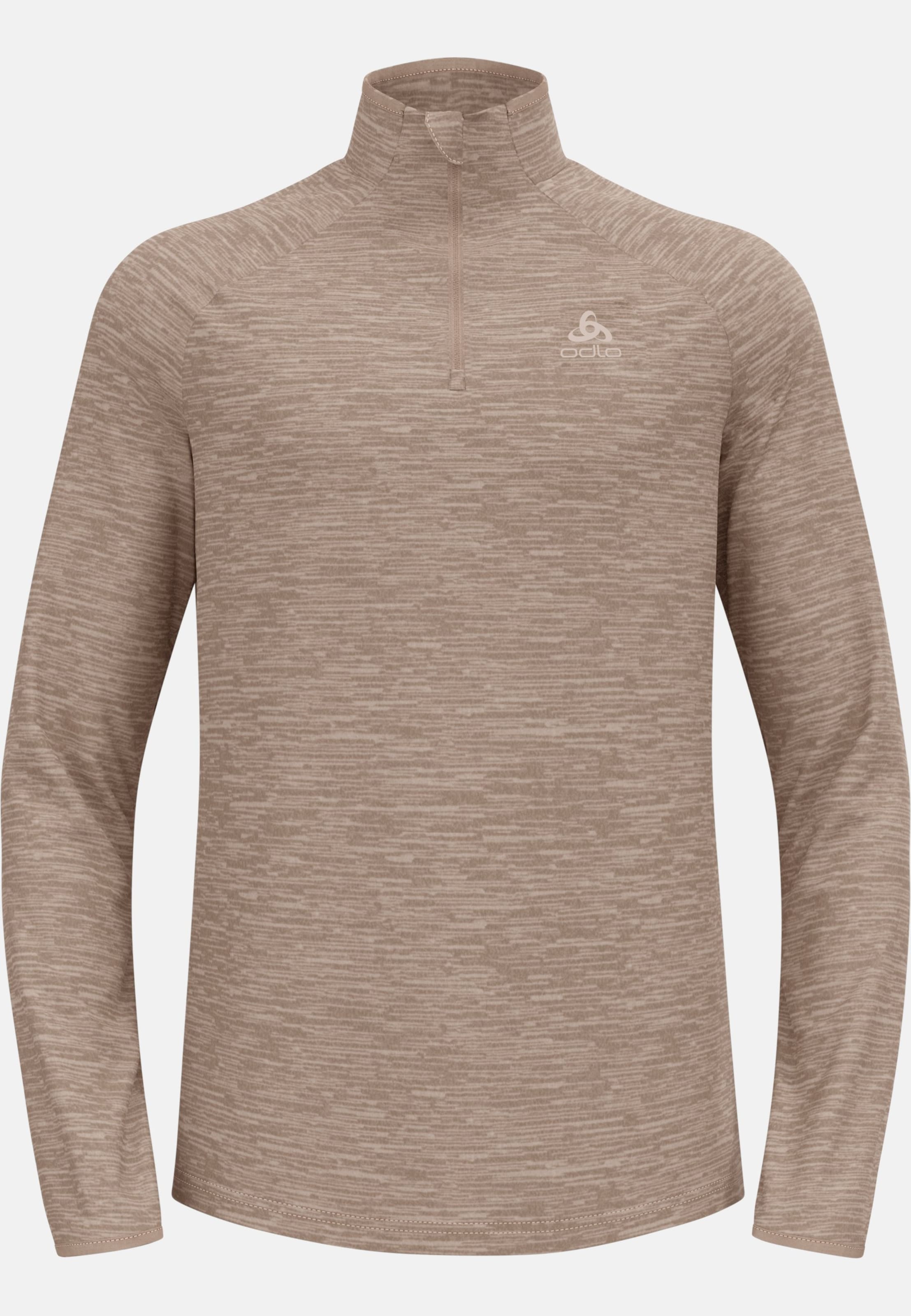 Herren Run Easy Mid Layer Oberteil in cinder melange