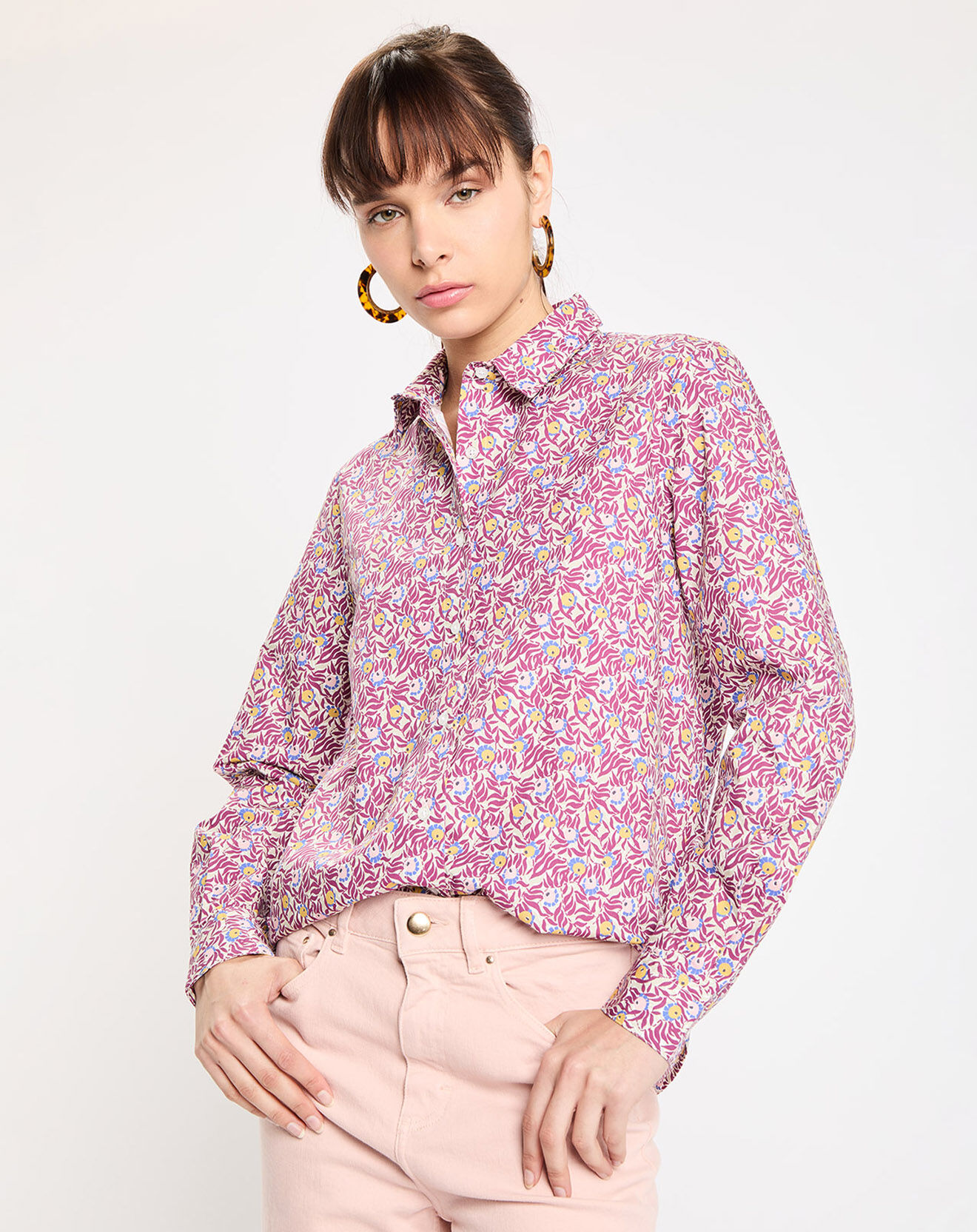 Jodhpur Chemise Atlas violette