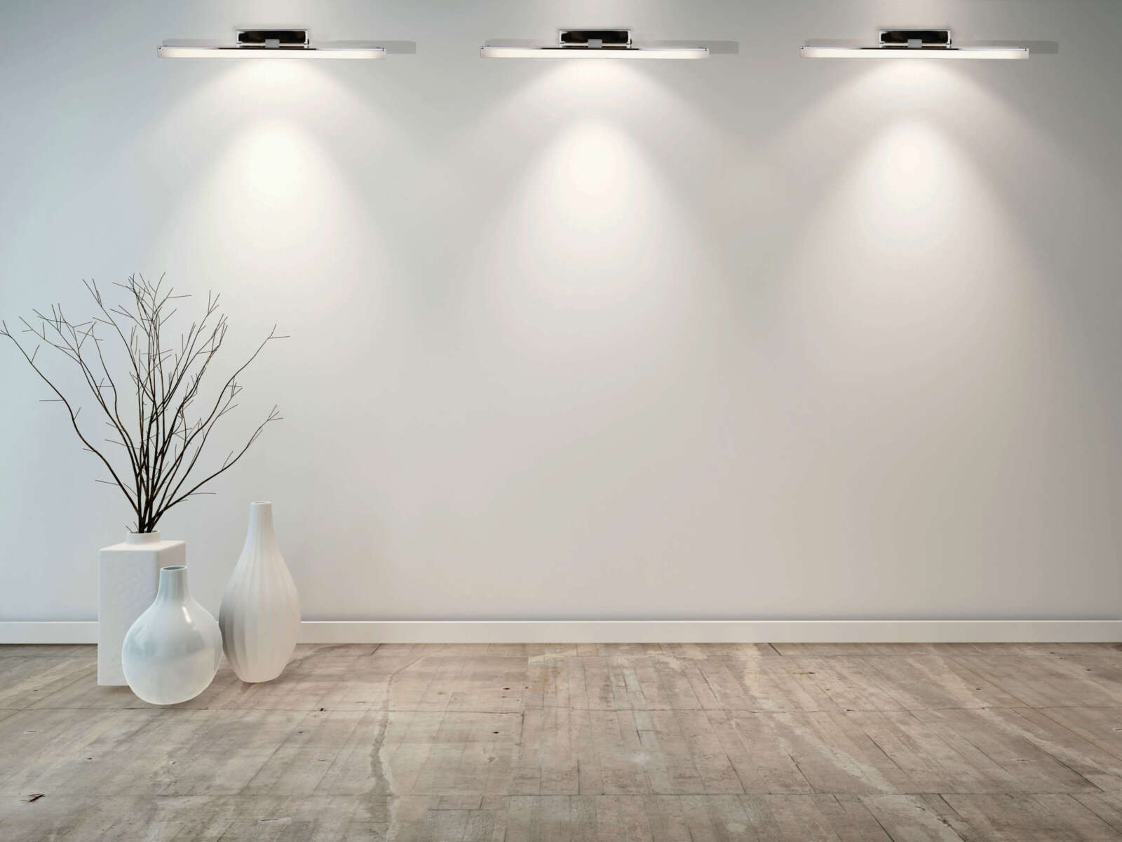 LED-Wandleuchte VARETA - Chrom - 31,5 cm