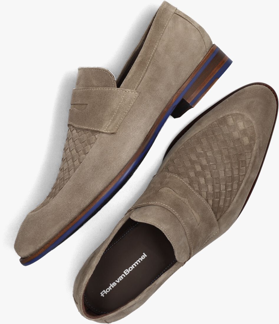 FLORIS VAN BOMMEL taupe floris van bommel loafers sfm-40032