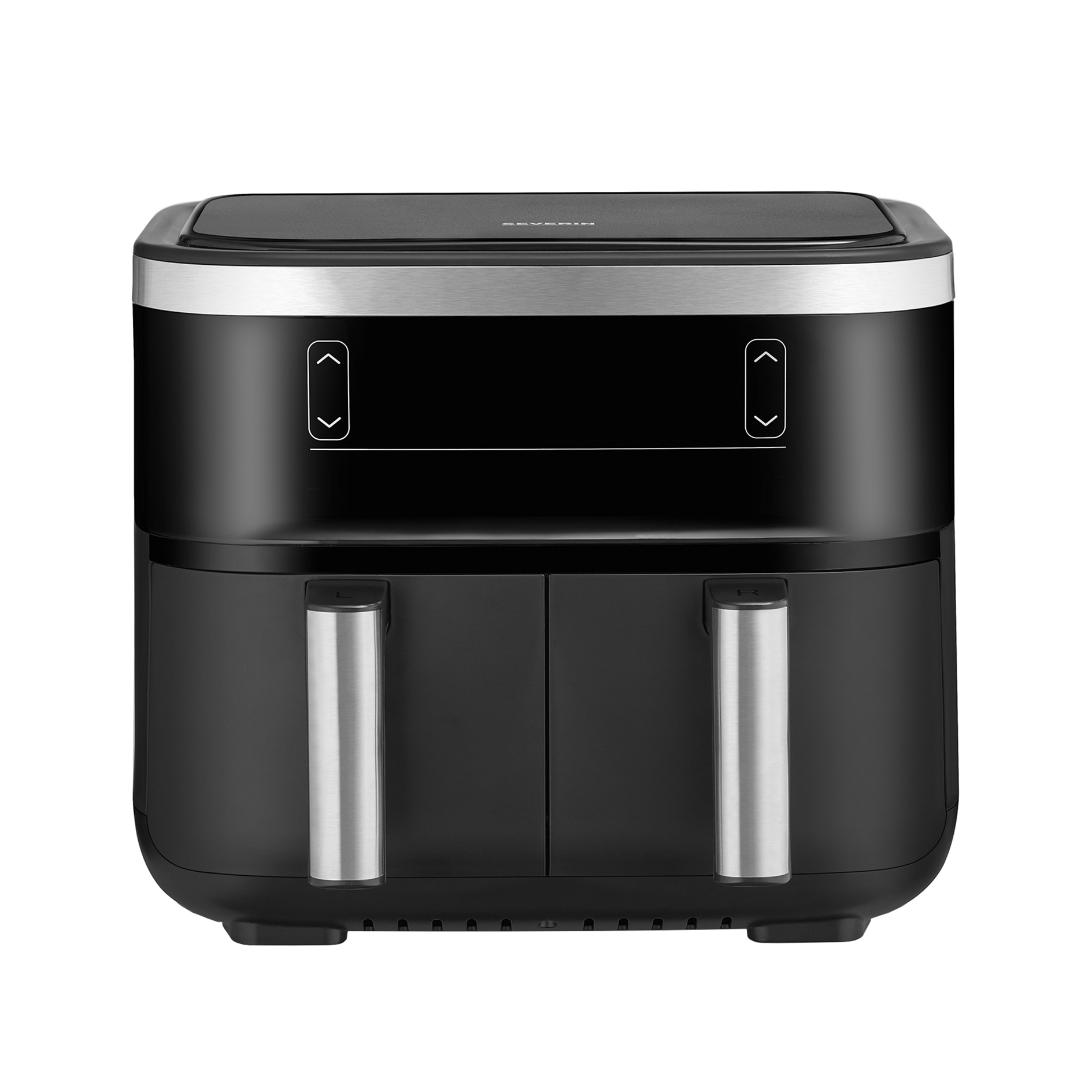 SEVERIN Heißluftfritteuse FR 2453 - schwarz - Doppelkammer - 2x 3,8 Liter