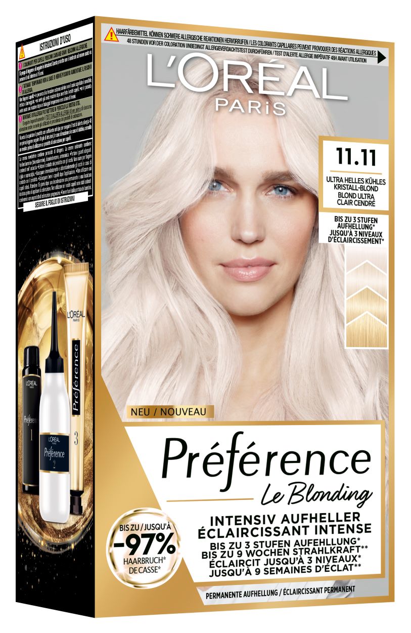 PREFERENCE Color<br>1 Stück, 11.11 Ulig Co Cry Bl 395