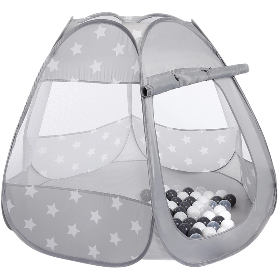knorr toys® Spielzelt Bellox inkl. 50 Spielbällen white stars, grau