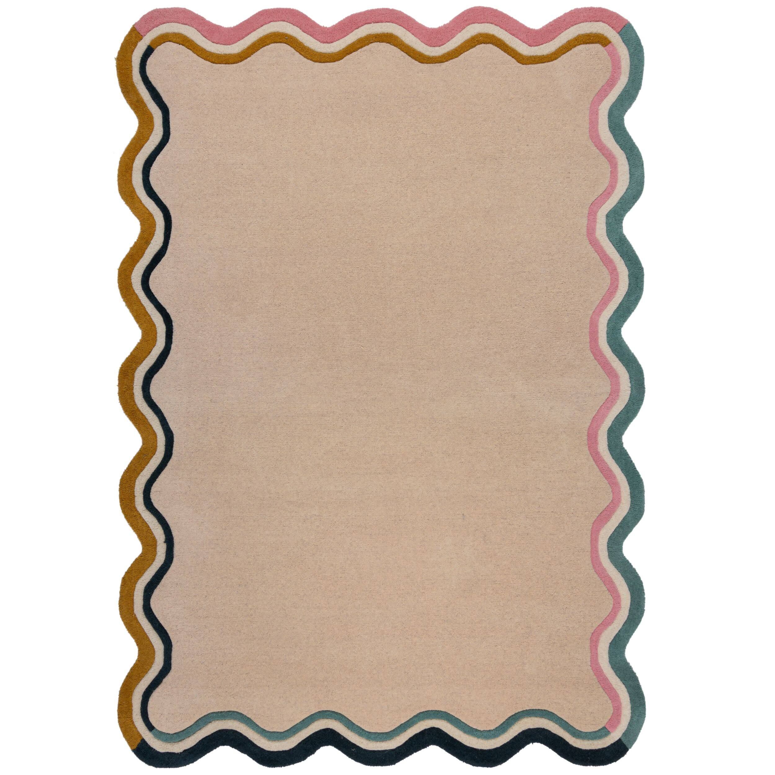Wollteppich FLAIR RUGS Leo Scallop bunt B H:25mm L