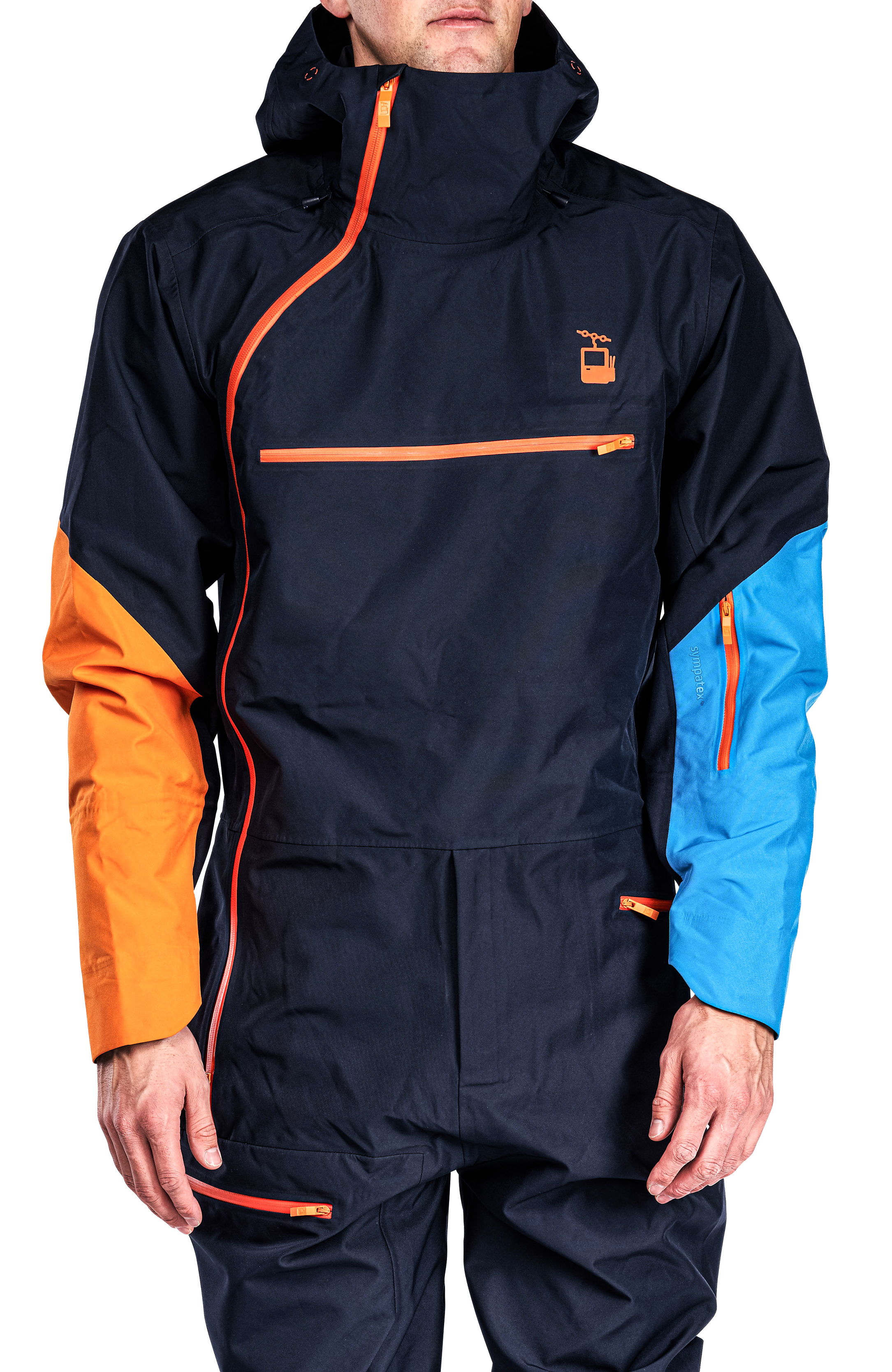 Ildsjel Hyggepiece Unisex 10/Mørkeblå/Lyseblå/Oransje