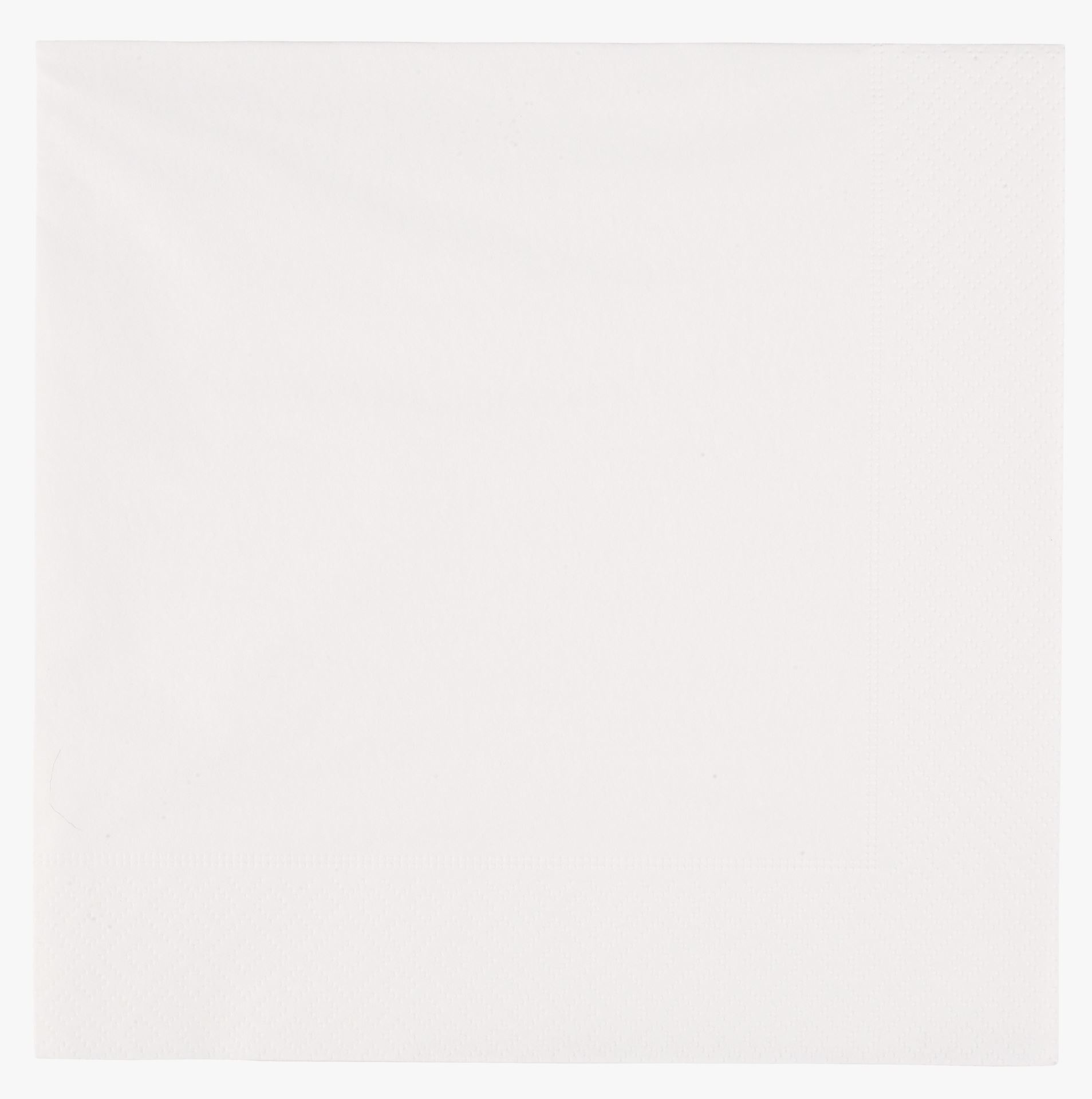 Papirservietter hvit - 33x33 cm