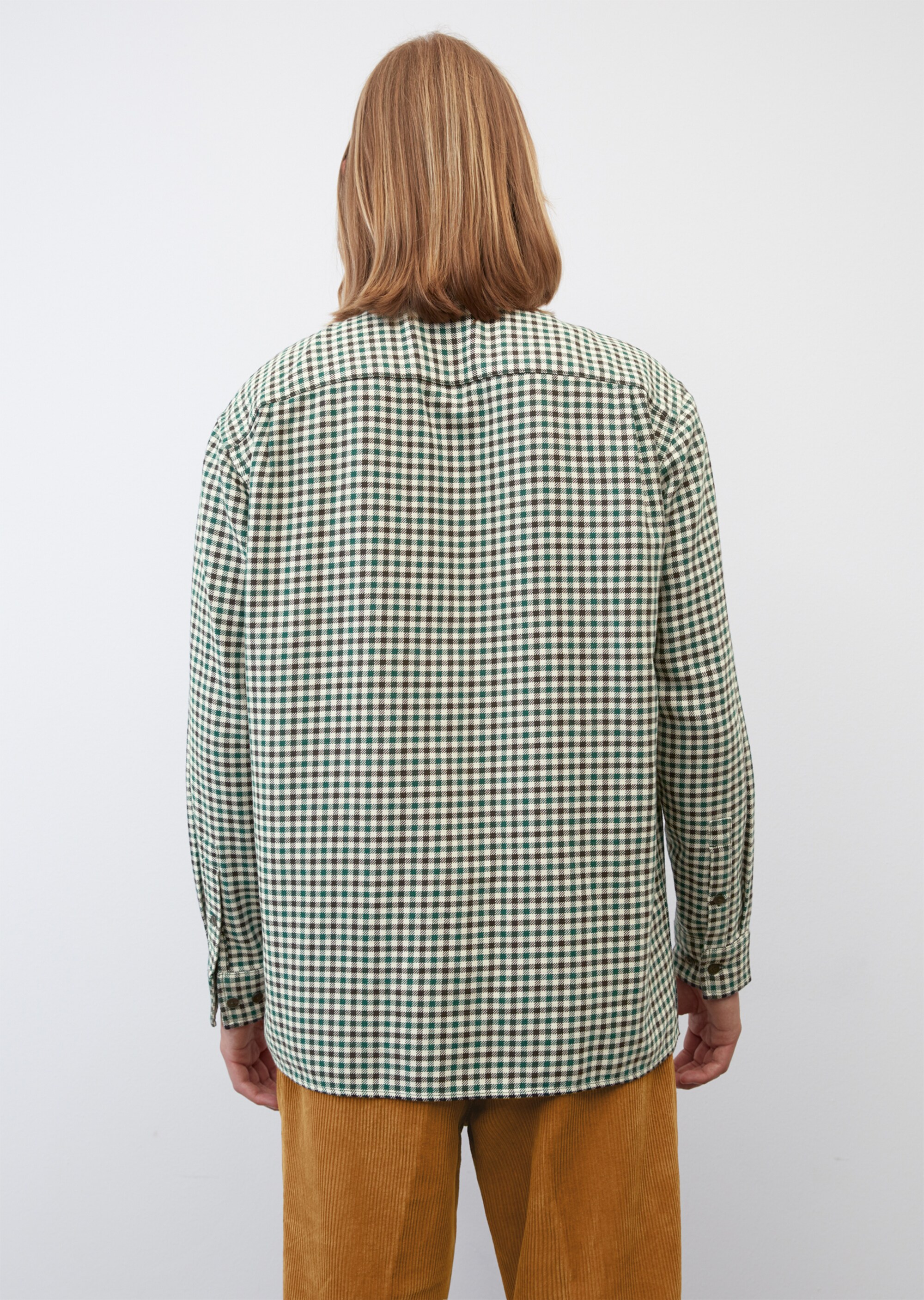 Winter-Twill Langarm-Hemd relaxed aus reiner Bio-Baumwolle