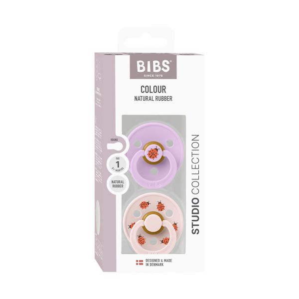 BiBs Studio Colour Fopspeen - Rond - 2 Stuks