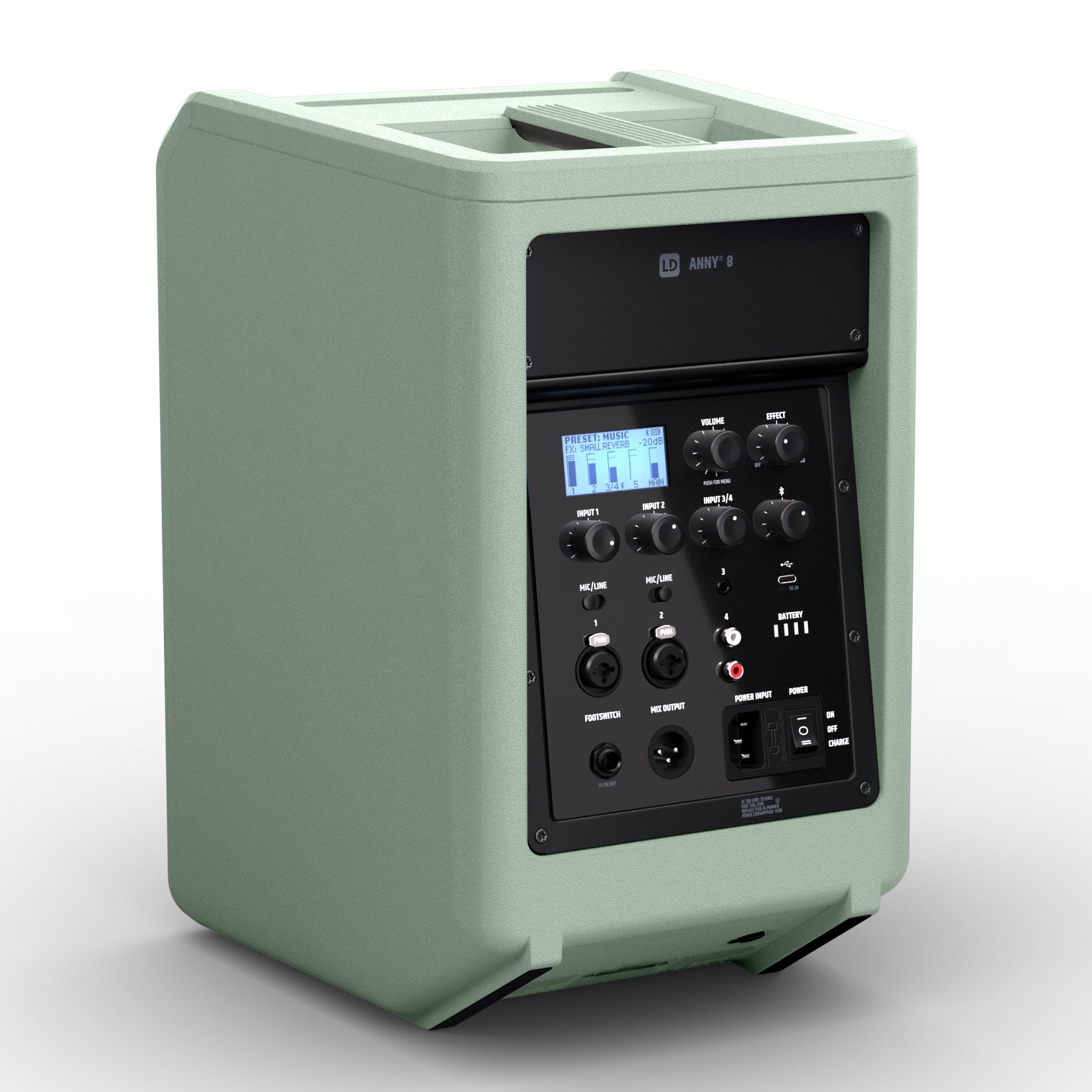 LD Systems ANNY 8 BPH B6 GN Adventure Green met headset 655-679 MHz