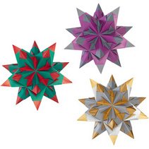 Feuilles de papier pliable étoile Bascetta, 75 g/m2