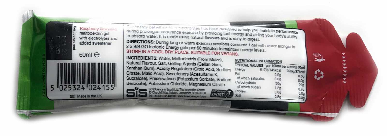 Science In Sport Energy + Gel Eletrolítico 60 ml