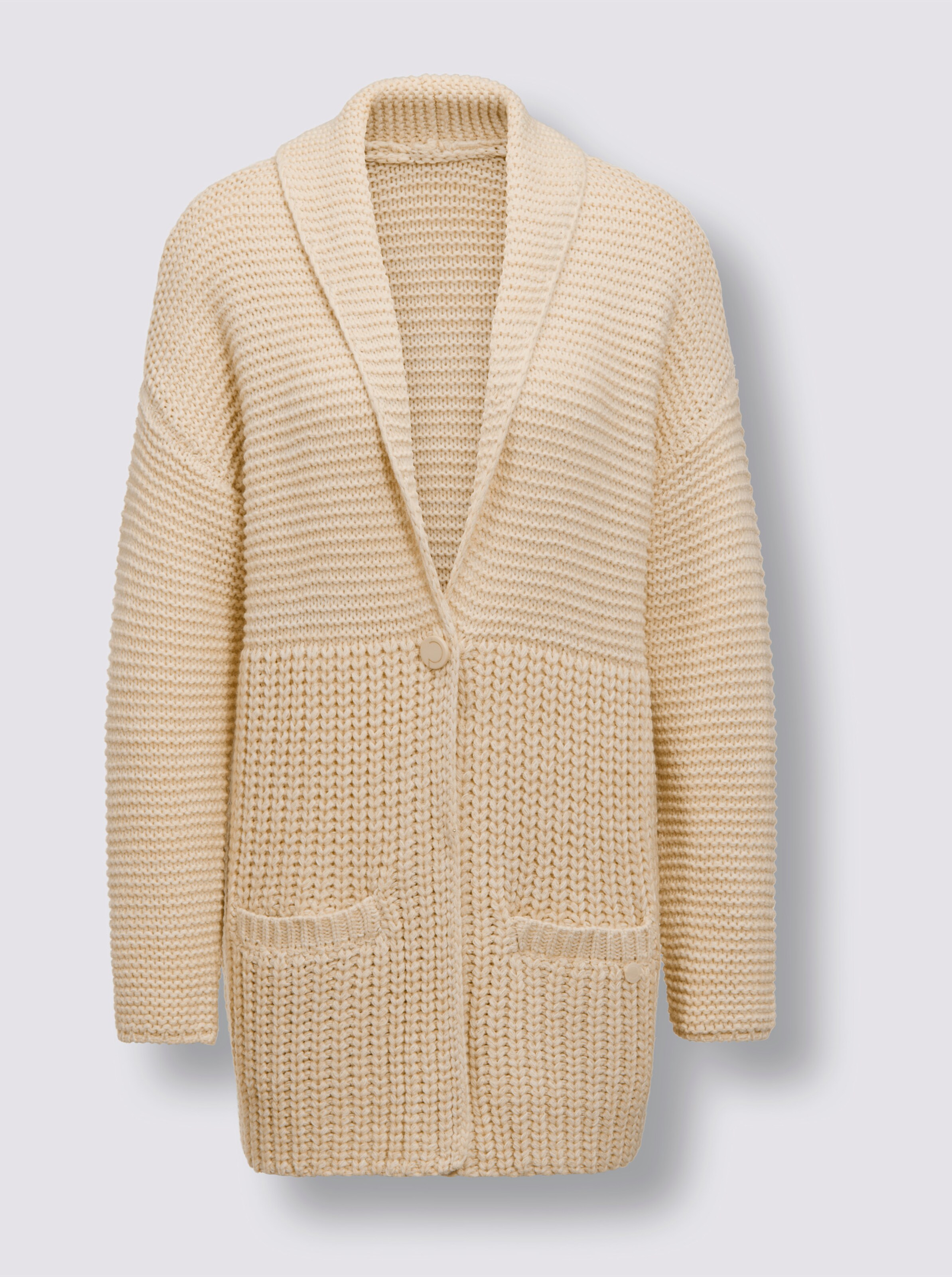 Polyacryl-Merino-Strickjacke