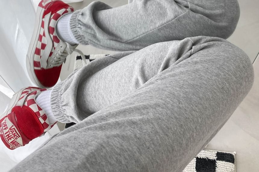 SeoulPop - Effen joggingbroek met trekkoordtaille
