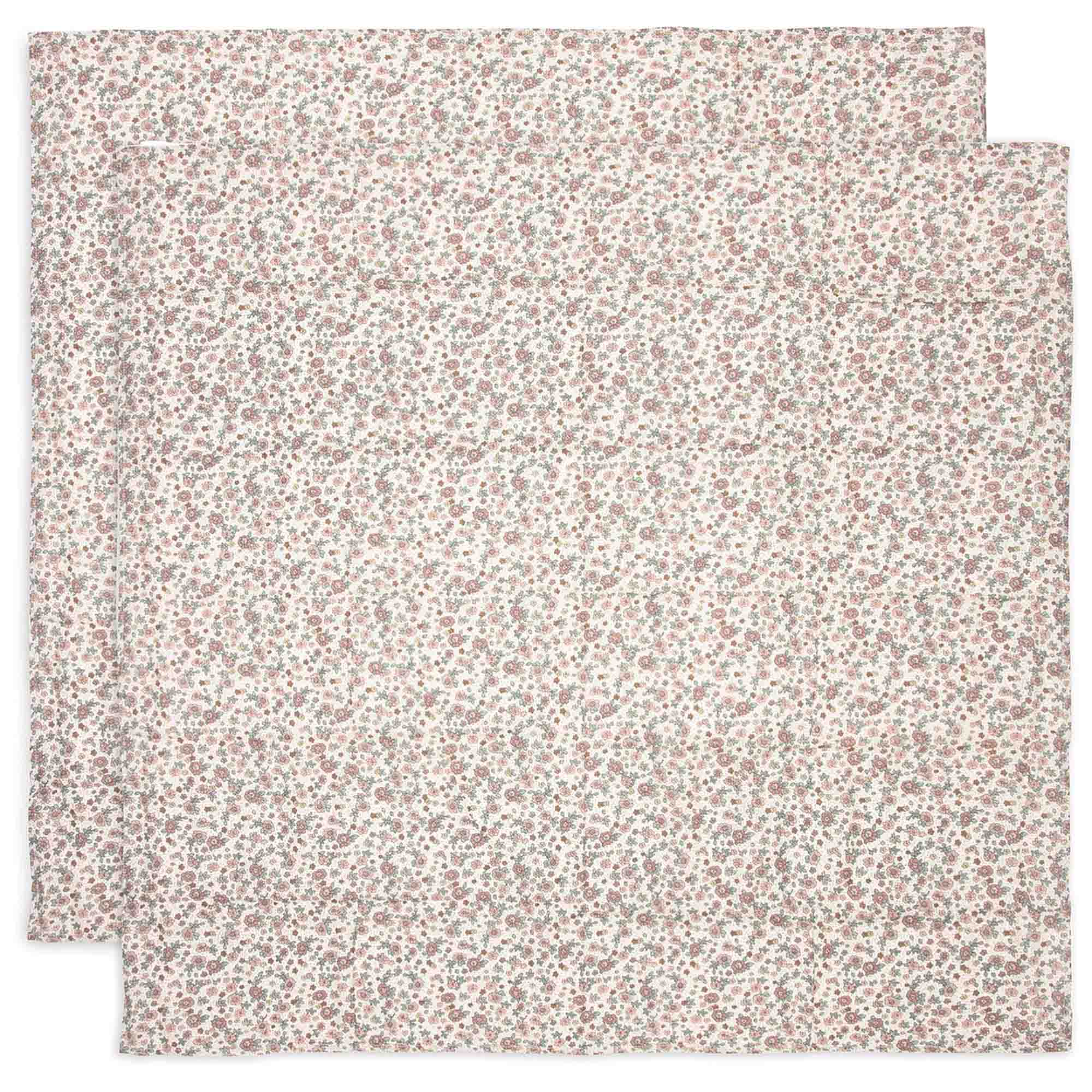 Jollein hydrofiel multidoek retro flower  wit